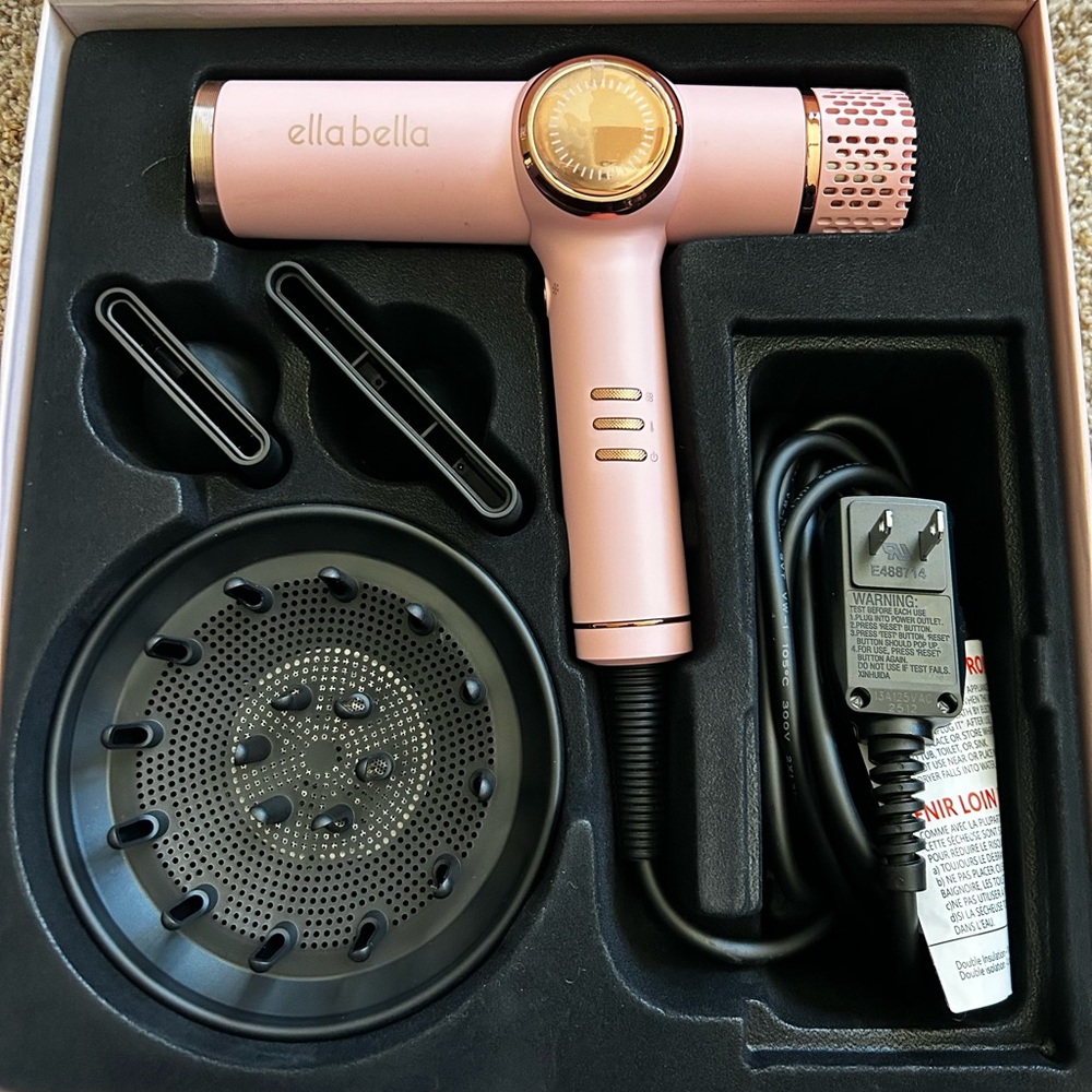 Ella Bella Effortlessly Glam Hair Dryer in pink